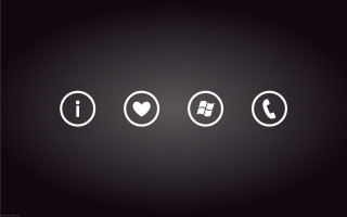 Black white phone heart gradient - constant free wallpaper