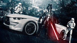 Star wars car stormtrooper sith - the back free wallpaper for desktop