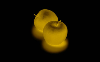 Yellow apples black background yellow - a yellow light free wallpaper for desktop