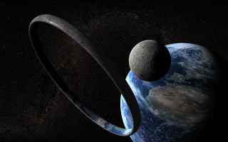 Space planet stars matte painting - chesley bonestell free wallpaper