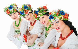 Flower crowns women smiling beauty - facial feature free wallpaper