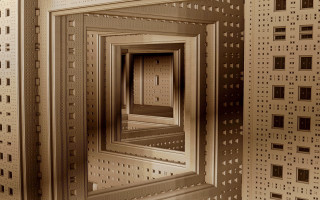 Square room square door pattern - a square free wallpaper