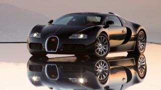 Black bugatti reflective mountain luxury - reflective free wallpaper