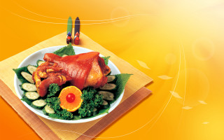 Plate turkey vegetables food photography - a turkey free wallpaper