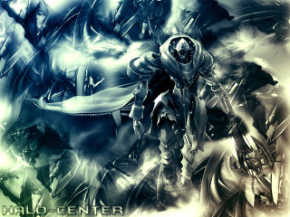Man armor sword demon background 3 - his hand and a demon in the background free wallpaper