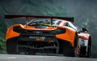 Orange sports car road trees 2 - nice looking orange sports car free wallpaper