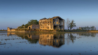 Lake building forest sky matte - constantine andreou free wallpaper