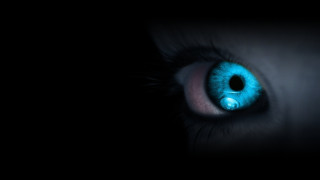 Blue eye glow gothic 3d - a blue eye free wallpaper
