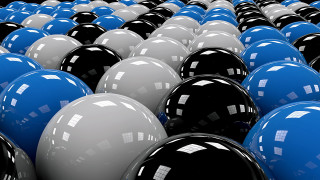 Black white balls blue tops - ball free wallpaper