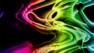 Colorful abstract background rainbow swirl - fluorescent free wallpaper