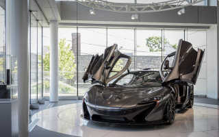 Car parked building open doors - parked free wallpaper for desktop