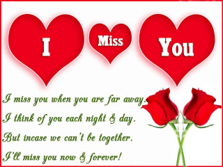 Valentine card red roses miss - free love wallpaper
