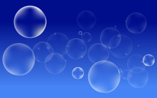 Blue sky bubbles abstract digital - bubble free wallpaper for desktop