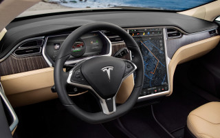 Car dashboard ocean panfuturism UE5 - a car dashboard free wallpaper