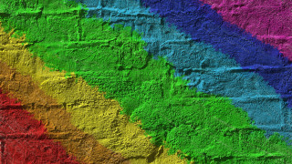 Rainbow brick wall abstract texture - concrete art free wallpaper