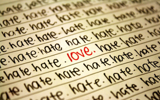 Paper writing red black excessivism - free love wallpaper