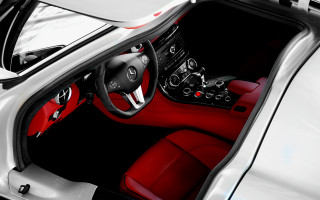 Red leather interior black steering - the dash free wallpaper