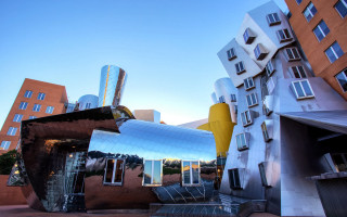 Building windows staircase cityscape deconstructivism - david ramsay hay free wallpaper