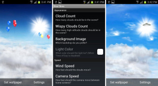 Clouds sky sun phone screens - a sun in the background free wallpaper