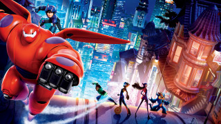 Cartoon flying city night redplane - over a city free wallpaper for desktop