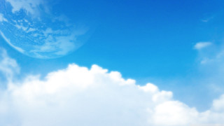Plane flying blue sky clouds - a plane free wallpaper for desktop