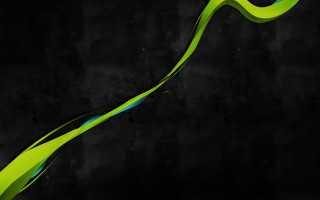 Green blue swirl abstract art 2 - a black wall behind free wallpaper