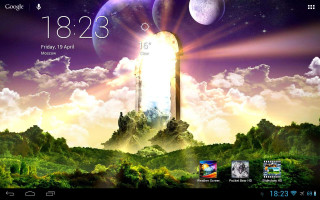 Clock wall sky clouds tower - a tower free wallpaper