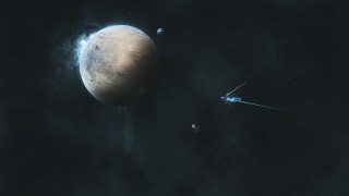 Space station satellite planet smoke - a space station free wallpaper for desktop