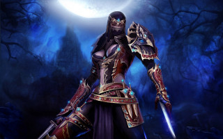 Woman forest sword moon fantasy - a sword and a sword free wallpaper for desktop