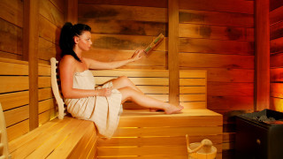 Sauna woman book suitcase boleslaw - nearby free wallpaper