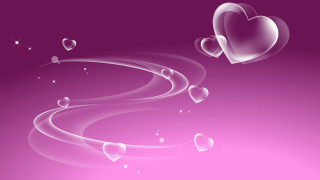 Pink background hearts bubbles purple - a white heart free wallpaper for desktop