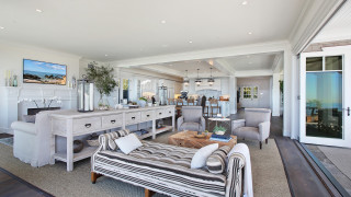 Living room couch fireplace mirror - open ceiling free wallpaper