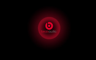 Red circle beatsourdio black background - a red circle free wallpaper