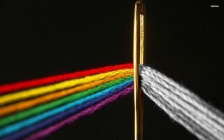 Rainbow light gold object black - a cross stitch free wallpaper for desktop