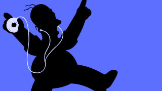 Silhouette gamer controller blue background - vaporwave free wallpaper