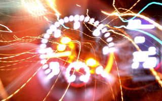 Blurry car night lights motion - motion blur free wallpaper