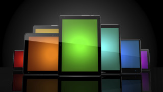 Cellphones table black green technology - a green screen free wallpaper