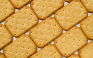Crackers closeup white background hyperrealism - the picture free wallpaper for desktop