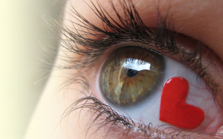 Eye heart painting macro love - a close up of a persons eye free wallpaper