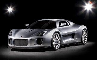 Silver sports car ray tracing - the side of it free wallpaper