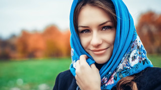 Elina karimova blue scarf flower - a blue scarf free wallpaper