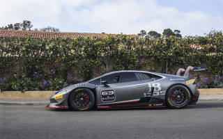 Silver sports car fence purple - the side of a road next free wallpaper for desktop
