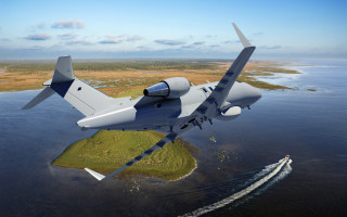 Large airplane island ocean boat - a large air plane free wallpaper