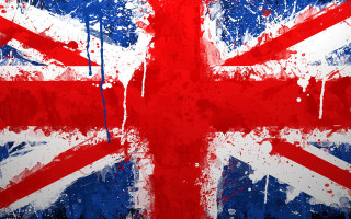 British flag paint splatters grunge - a british flag free wallpaper