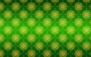 Green background flower pattern gold - a pattern of flowers free wallpaper for desktop