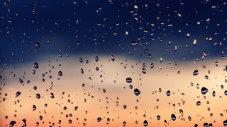 Rainy sunset window clouds stars - sunset free wallpaper