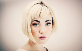 Blonde bob woman black white - andrew boog faithfull free wallpaper for desktop