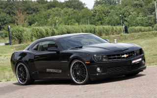 Black chevrolet camaro brick road - neoclassicism free wallpaper