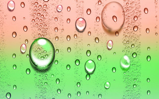 Water droplets window green pink - a close up of water droplets free wallpaper