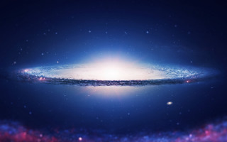 Colorful sky planet fireworks aurora - galaxy free wallpaper for desktop